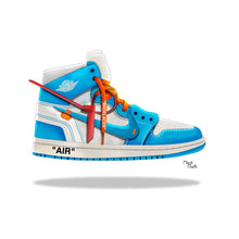 Load image into Gallery viewer, Sneaker Artwork Jordan 1 UNC Off-White