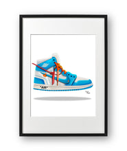 Load image into Gallery viewer, Sneaker Artwork Jordan 1 UNC Off-White
