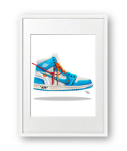 Load image into Gallery viewer, Sneaker Artwork Jordan 1 UNC Off-White
