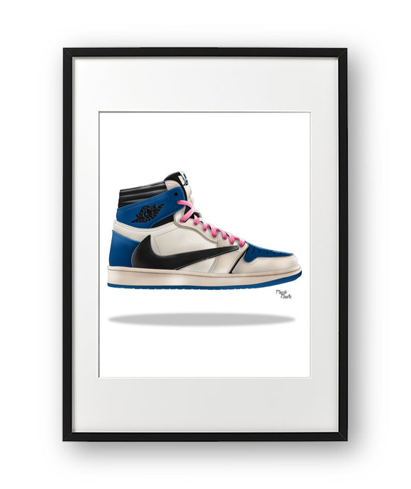 Sneaker Artwork Jordan 1 Fragment